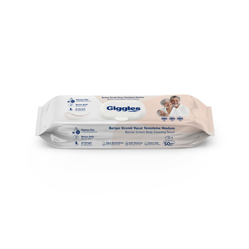 Giggles Barrier Cream Body Cleansing Wipes